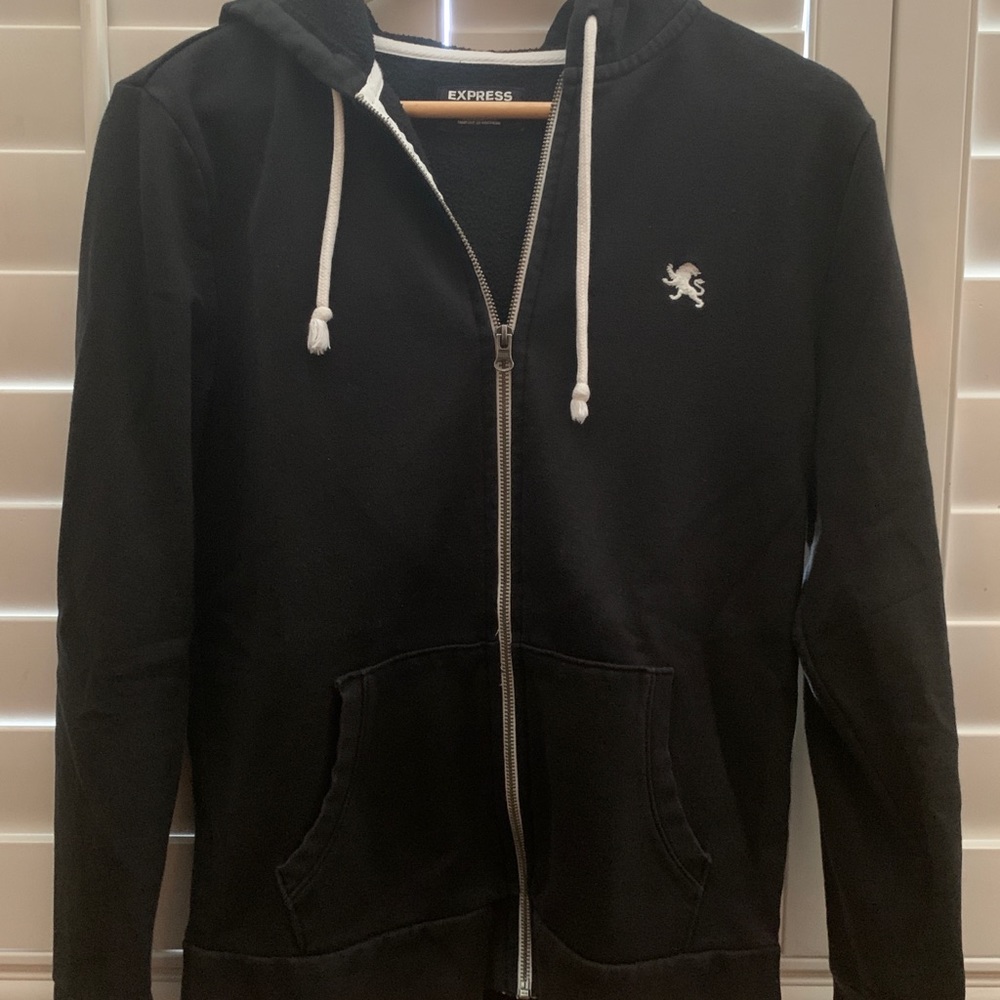 Black express fleece jacket